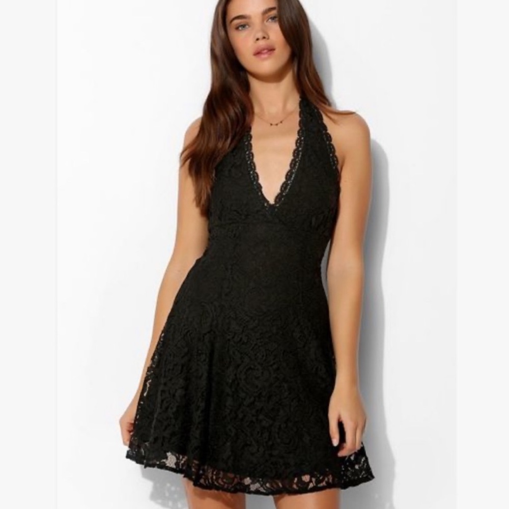 Urban Outfitters Kimchi Blue Lace Halter Dress